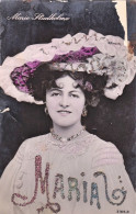 1905-Maria Marie Studholme,cartolina Foto Con Brillatini - Femmes Célèbres