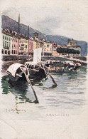1900circa-Cannobbio Cartolina Litografica - Verbania