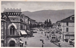 1930circa-Brescia Porta Trenro Piazzale Cesare Battisti Tram Animata - Brescia
