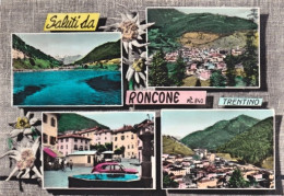 1953-Saluti Da Roncone Trentino, Cartolina Viaggiata - Trento