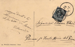 1912-annullo Muto Solo Datario Di Roma Su Cartolina Viaggiata - Marcophilie