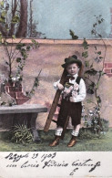 1903-cartolina Con Bambino In Costume, Cartolina Viaggiata - Scènes & Paysages