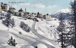 1911-Svizzera St.Moritz Im Winter, Cartolina Viaggiata - Sonstige & Ohne Zuordnung