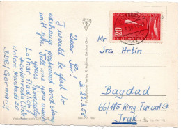 79602 - DDR - 1958 - 20Pfg Geophysikalisches Jahr EF A AnsKte ZEULENRODA -> Irak - Brieven En Documenten