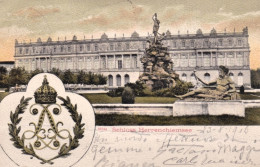 1900-Germania Schloss Herrenchiemsee, Con Piega Trasversale - Other & Unclassified