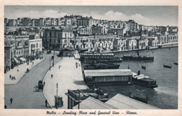 1938-Malta Landing Place And General View Sliema,con Affrancatura Tedesca - Malte