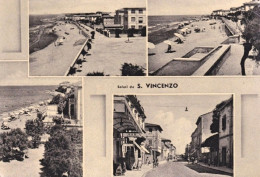 1956-Saluti Da S.Vincenzo Livorno, Cartolina Viaggiata - Livorno