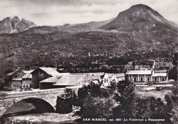 1948-Aosta Saint Vincent La Fabbrica E Panorama, Cartolina Viaggiata - Aosta