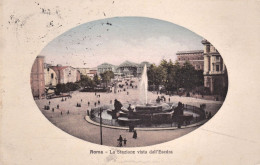 1910-Roma La Stazione Vista Dall'Esedra,cartolina Diretta In Germania - Other & Unclassified