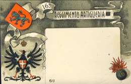 1910circa-16^ Reggimento Artiglieria (cartolina Con Numero Di Prova In Basso!) N - Regimente