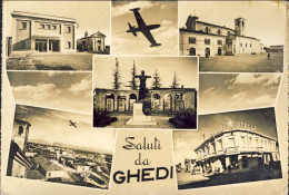 1956-saluti Da Ghedi Brescia Cartolina Viaggiata - Brescia