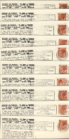 1957-raccolta Completa Delle 21 Tappe Del 40^ Giro D'Italia Tutte Affrancate Con - 1946-60: Poststempel