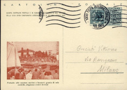 1954-cat.Pertile Euro 450, Cartolina Postale Della 32 Fiera Campionaria Di Milan - Postwaardestukken