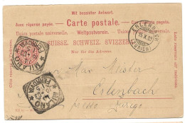 28 - 76 - Entier Postal Envoyé De Erlenbach (Zürich) à Milano 1903 - Postwaardestukken