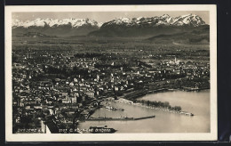 AK Bregenz, Blick über Den Ort Auf Die Alpen  - Andere & Zonder Classificatie