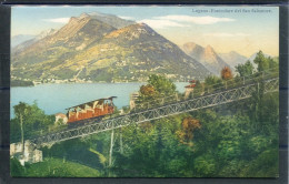 11424 Lugano - Paradiso - Funiculare Del San Salvatore Nei Pressi Di Pazzallo - Vista Sul Lago Con Monte Bré E Boglia - Autres & Non Classés