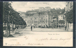 11404 Lugano - Piazza Del Grano - Bella Animazione - Other & Unclassified