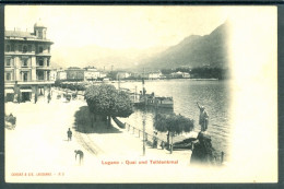 11479 TI - LUGANO - Quai Und Telldenkmal  - Riva Vincenzo Vela  -  Statua Di G.Tell  - Battello - Sonstige & Ohne Zuordnung