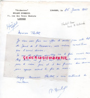 87- LIMOGES - ORCHESTRE ROLAND DUBREUIL-14 RUE TROIS CHALETS M. THEILLET CIMENTIER SAINT ST VICTURNIEN 1965 MUSIQUE - Old Professions