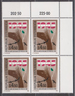 1985 , Mi 1810 ** (2) - 4 Er Block Postfrisch - 40. Jahrestag Der Befreiung Fuhrherr - Nuovi
