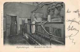 Luxembourg Mondorf Les Bains Hydrotherapie CPA + Timbre Grand Duché Cachet 1901 , Voir état Ci Dessous - Luxemburg - Stadt