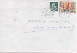 VALENCIA CC CON MAT RODILLO VIVES 1992 SELLO EXPO 92 - Storia Postale