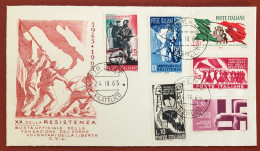 ITALY - FDC - 1965 - 20th Anniversary Of The Resistance - FDC