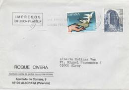 ALBORAYA VALENCIA CC SELLO NORIA INVALIDOS IMPRESOS DORSO CON ESCRITURA - Covers & Documents