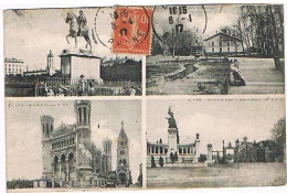 69  LYON Carte Postale Multivues (4)   267 - Autres & Non Classés