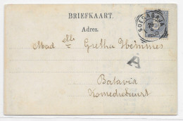 Ned. Ind. 1900, NVPH 22 Op Kaaart Met ‘A’ (SN 3106) - Nederlands-Indië