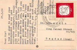 79603 - DDR - 1958 - 20Pfg Zille EF A AnsKte HALLE - JUGENDWEIHE ... -> Irak - Covers & Documents