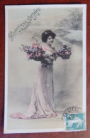 Carte Photo Fantaisie Femme - Mode - Heureux Anniversaire - - Verjaardag