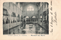 Luxembourg Mondorf Les Bains Grande Piscine De Natation CPA + Timbre Grand Duché Cachet 1901 - Luxemburg - Stad