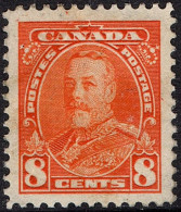CANADA 1935 KGV 8c Orange SG346 MH - Oblitérés