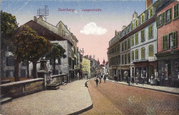 *CPA - 57 SARREBOURG - Langestrasse - Colorisée - Animée - Sarrebourg