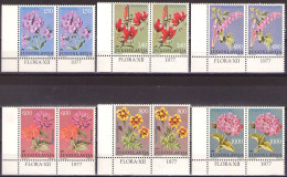 Yugoslavia 1977 - Flowers - Flora - Mi 1676-1681 - MNH**VF - Unused Stamps