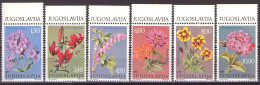 Yugoslavia 1977 - Flowers - Flora - Mi 1676-1681 - MNH**VF - Unused Stamps