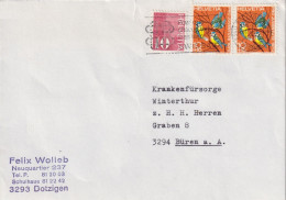 Mischfrankatur  Biel/Bienne - Büren An Der Aare        1971 - Storia Postale