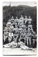 Carte Photo De Soldats Francais Du 170 éme Régiment D'infanterie Posant Assis Dans L'herbe Vers 1930 - Guerre, Militaire