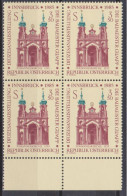 1985 , Mi 1815 ** (2) - 4 Er Block Postfrisch - Diözesenausstellung Innsbruck " Die Baumeister Gumpp " - Neufs