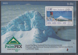 NEW ZEALAND 1999 SCENIC WALKS MT TARANAKI PALMPEX '99 STAMP EXHIBITION S/SHEET - Blocs-feuillets