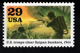 2039990222 1994 SCOTT 2838G (XX) POSTFRIS MINT NEVER HINGED -  WORLD WAR II - PARADE - SOLDIER FIRING FLAMETHROWER - Ungebraucht