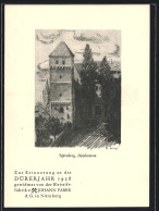 AK Erinnerung An Das Dürerjahr 1928, Heidenturm In Nürnberg  - Publicité