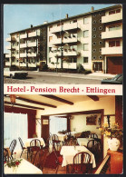AK Ettlingen, Hotel-Pension Brecht, Thiebauthstrasse 10-14  - Ettlingen