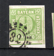 Bayern 1850 Freimarke 8 Gebraucht OMR.Stempel 32 Auf Briefsuck - Usati