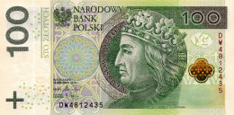 Poland 100 Zloty 2016 P186b Uncirculated Banknote - Poland