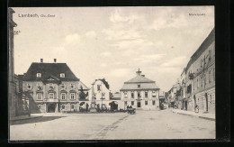 AK Lambach /Ob.-Oest., Strassenpartie Am Marktplatz  - Sonstige & Ohne Zuordnung