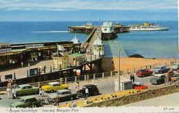 Royal Sovereign Ship Leaving Margate Pier Kent 1970s Postcard - Autres & Non Classés
