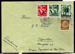 DEUTSCHES REICH - LETTRE DE FELLBACH - 1938 - POUR INGWILLER - Storia Postale