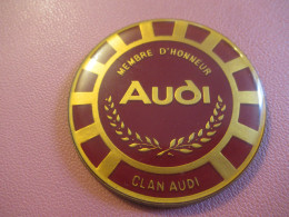 Automobile/ AUDI / Plaque Métal Epoxy/ Membre D'Honneur/Clan AUDI / Fin XXéme       AC223 - Cars